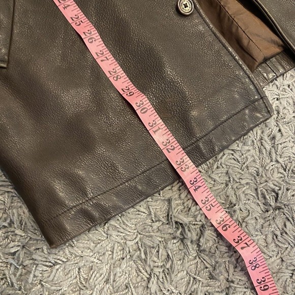 Coach Brown Leather Jacket - Picture 11 of 16